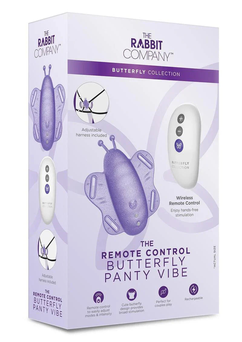 Remote Control Butterfly Panty Vibe - wearable vibrator with wireless remote control