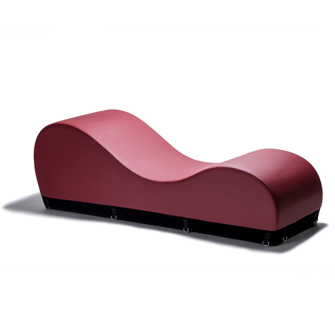 Esse Chaise intimate furniture in maroon - luxury positioning chair for enhanced comfort