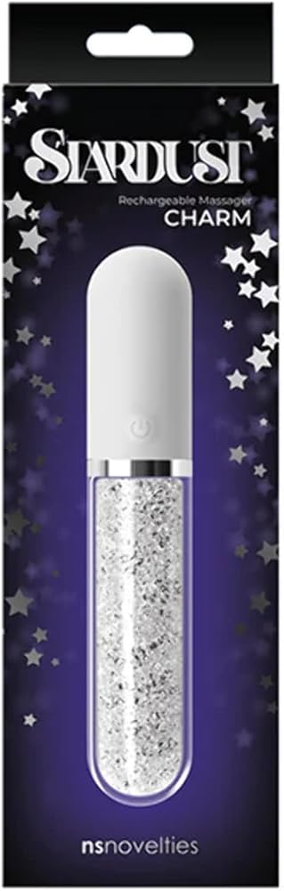 Stardust Charm vibrator - crystal-adorned personal massager with elegant design