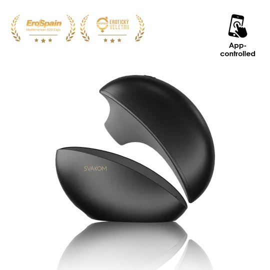 Svakom Pulse Galaxie in midnight black - air pulse clitoral stimulator with galaxy design