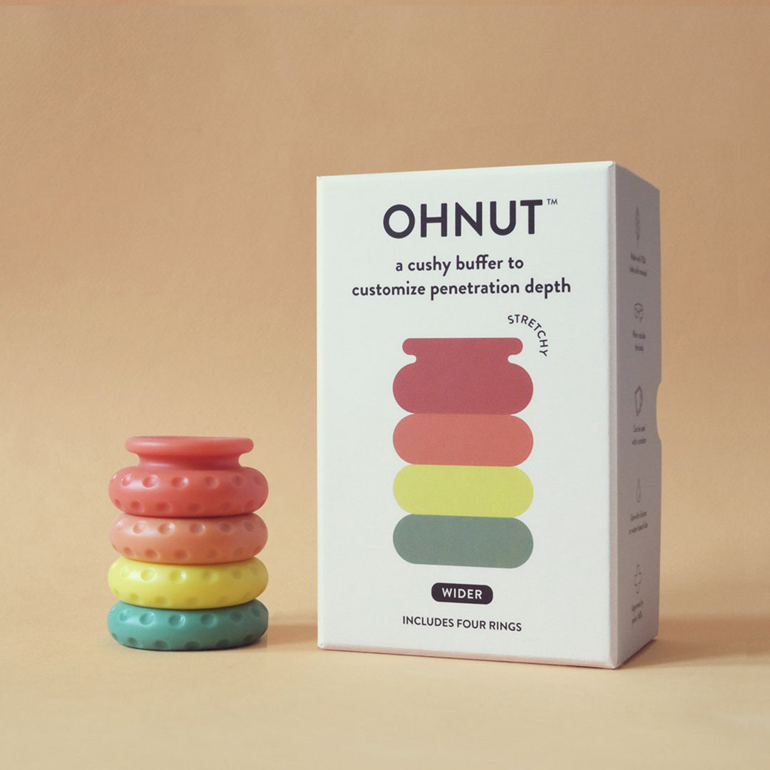 Ohnut by Ohnut - rainbow colored stopper rings for customizing penetration depth
