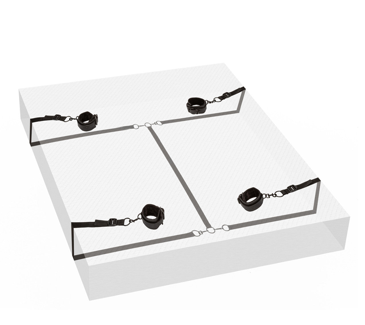 Boundless Bed Restraint in black with adjustable straps