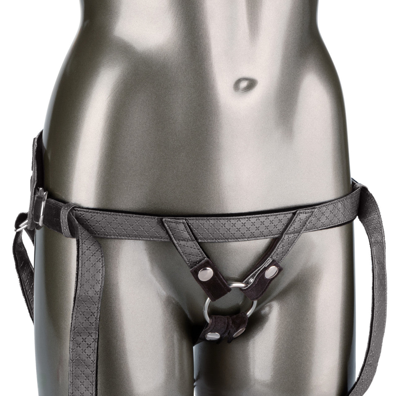 Her Royal Harness by CalExotics - black adjustable strap-on harness