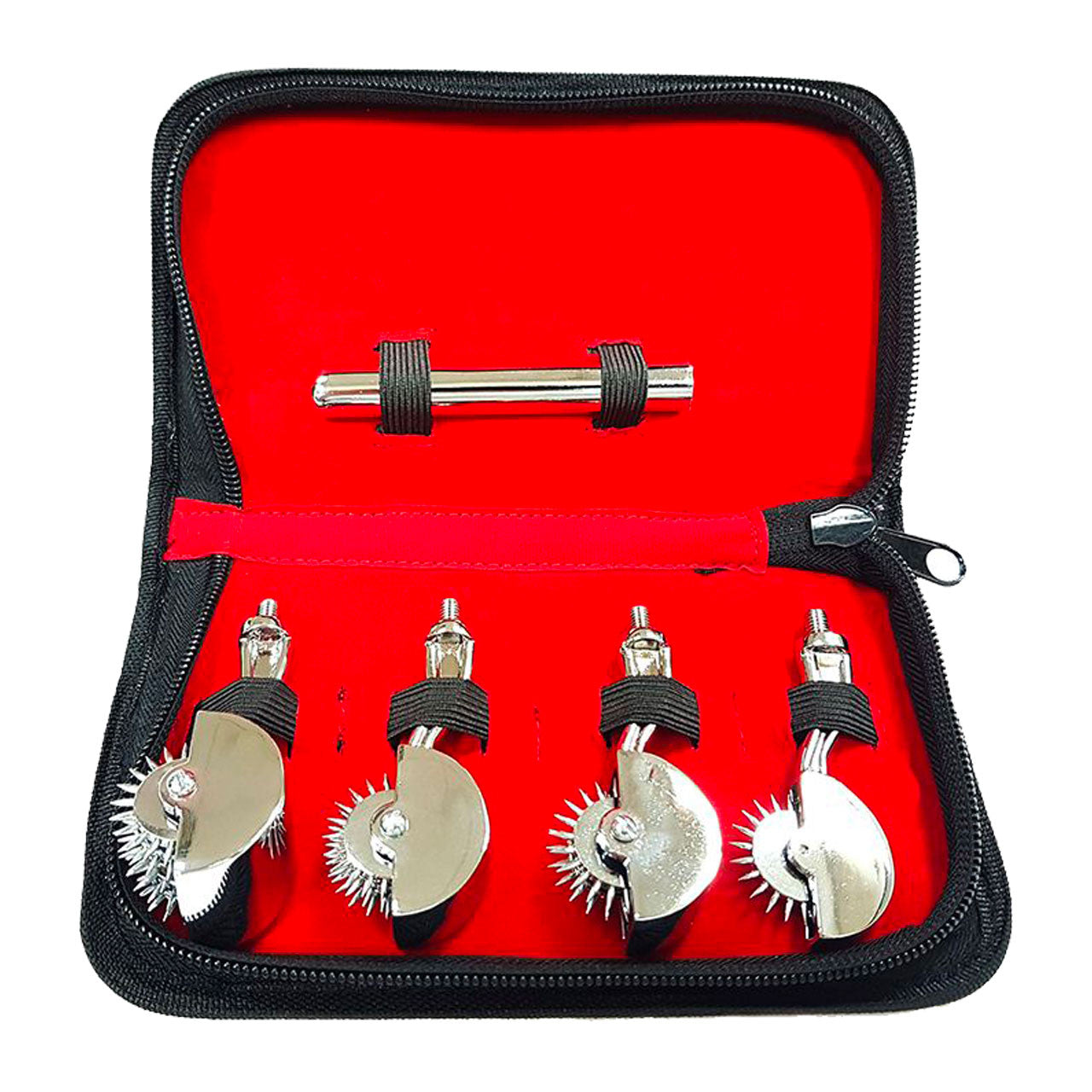Stainless Steel Pinwheel Set with multiple wheels for sensory play