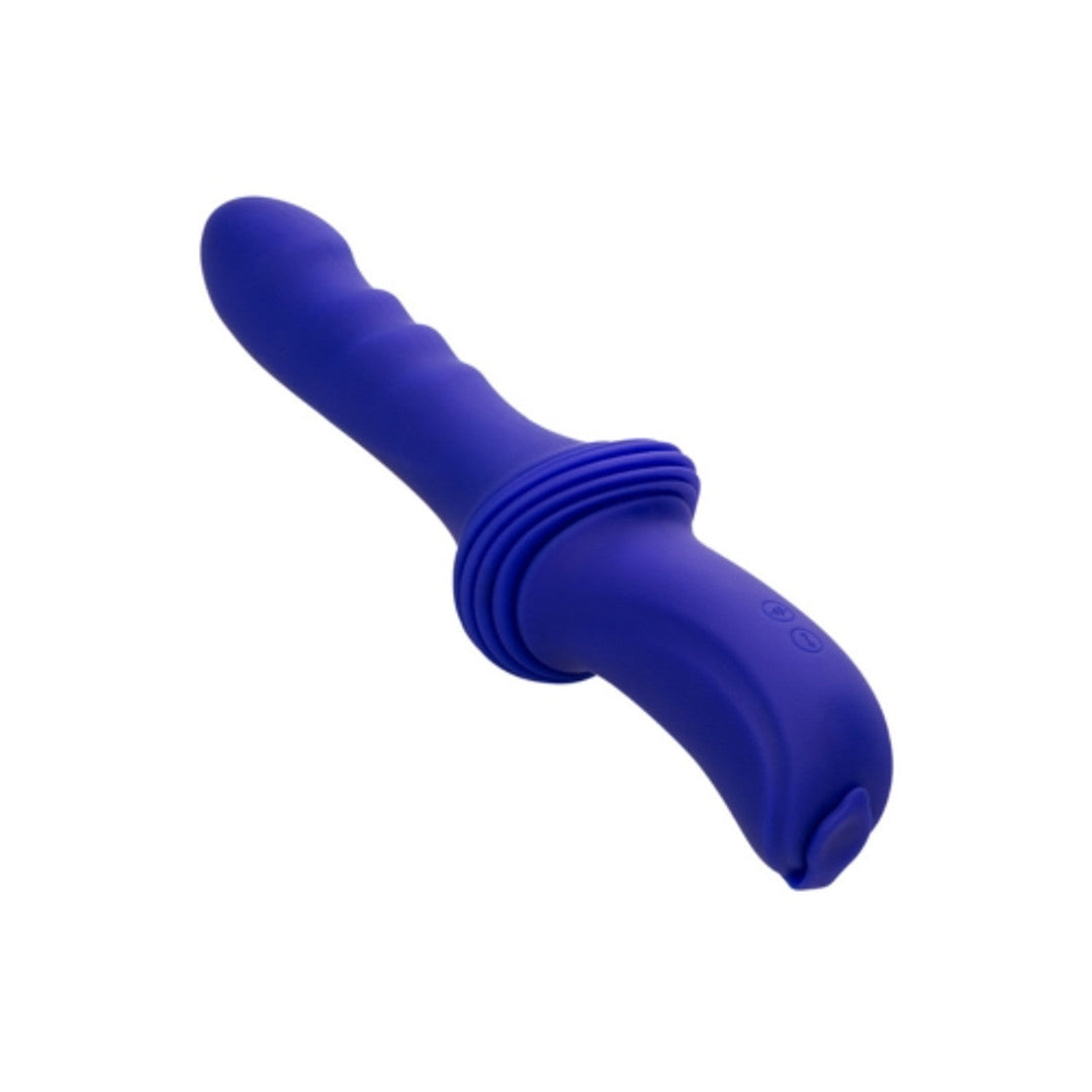 Overdrive Remote Control Sex Machine with ridged thruster attachment