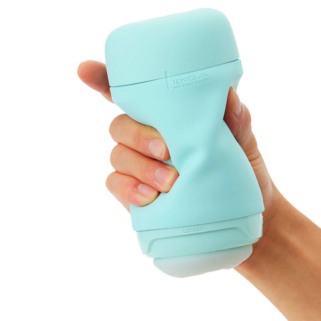 Puffy by TENGA - green masturbator cup with modern design