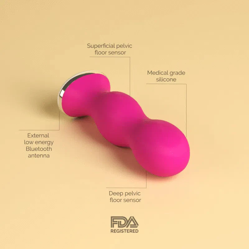 Perifit pelvic floor trainer device - smart Kegel exerciser with app connectivity